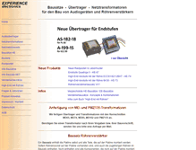 Tablet Screenshot of experience-electronics.de